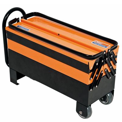 Caixa Sanfonada Pro Cargobox 35 Peças Tramontina Preto e Laranja