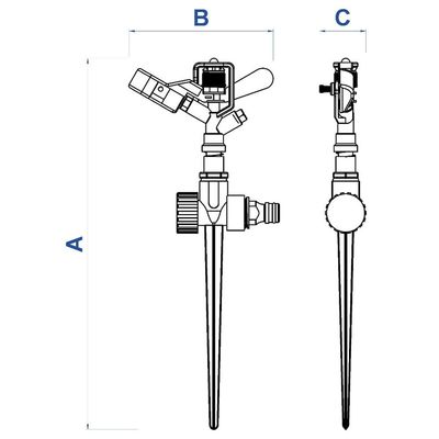 Aspersor de Impulso para Engate Rápido 78527401 Tramontina n/a
