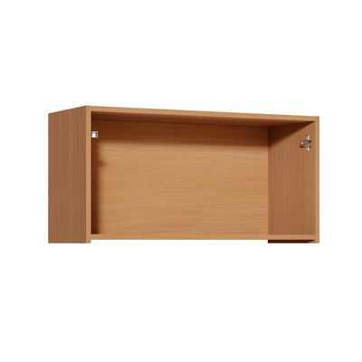 Armário Aéreo Simone Mendes 100% MDF 1 Porta Bege e Carvalho