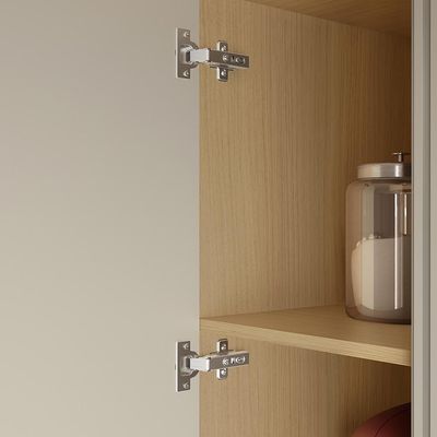 Armário Aéreo Simone Mendes 100% MDF 2 Portas Bege e Carvalho 120 cm