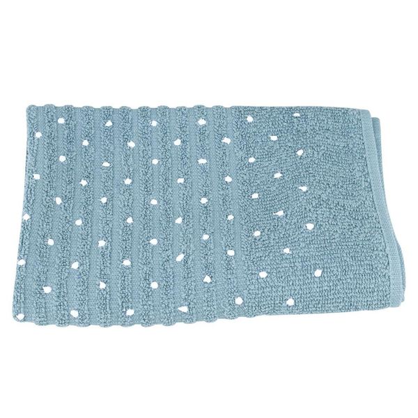 Toalha Piso de Banheiro 50x70cm Atlântica Basic Malaquita Azul