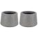 Kit 2 Vasos de Flor Decorativos Tramontina Lótus 600ml Pedra Pequenos Acabamento Granito