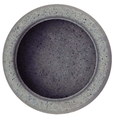 Kit 2 Vasos de Flor Decorativos Tramontina Lótus 600ml Pedra Pequenos Acabamento Granito