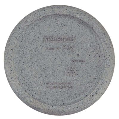 Kit 2 Vasos de Flor Decorativos Tramontina Lótus 600ml Pedra Pequenos Acabamento Granito
