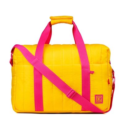 Bolsa de Viagem Média Puff Oficial BBB 26 Bagaggio Amarela M / Amarelo