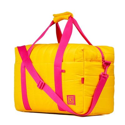 Bolsa de Viagem Média Puff Oficial BBB 26 Bagaggio Amarela M / Amarelo
