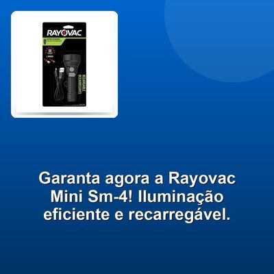 Lanterna Ray Recarregável Rayovac Mini Sm-4