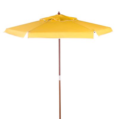 Ombrellone Central Itapema em Madeira 2 metros Amarelo Bel 2,00m
