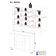 Cômoda Infantil 125cm 2 Portas E 4 Gavetas Dengo Multimóveis Mp4440 Branco/madeirado Branco/madeirado