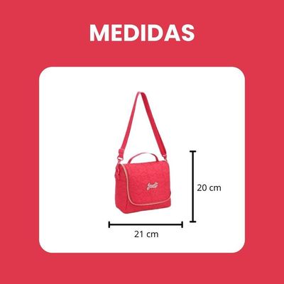 Lancheira Para Meninas Alça Para Ombros Sistema Térmico Resistente Reforçada Just La Denlex Vermelho