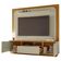 Painel Home Theater Nilo Para Tv 75 Pol 2 Portas 200 Cm Cumaru Opala Madetec Cumaru Opala