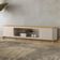 Rack Para Sala de Estar TV 85 Pol Pés Metálicos Elysia L05 Tauari Off White Fosco - Lyam Decor