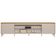 Rack Para Sala de Estar TV 85 Pol Pés Metálicos Elysia L05 Tauari Off White Fosco - Lyam Decor