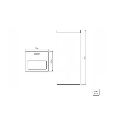 Lixeira Inox Tramontina Square 50 Litros Acetinado