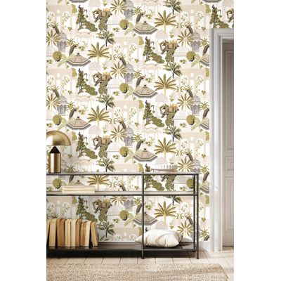 Papel de Parede Botany House Santuário Bege 15537