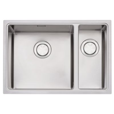 CUBA TRAMONTINA DUPLA DESIGN COLLECTION DE EMBUTIR/SOBREPOR INOX QUADRUM 66X46 94008/103