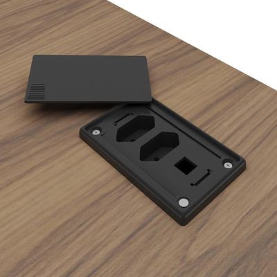 Mesa Para Escritório Home Office em L 170X155cm Unik A02 Nogal Preto - Lyam Decor