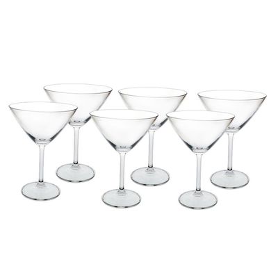 Jogo 6 Taças Gastro P/ Martini Cristal Ecológico Bohemia