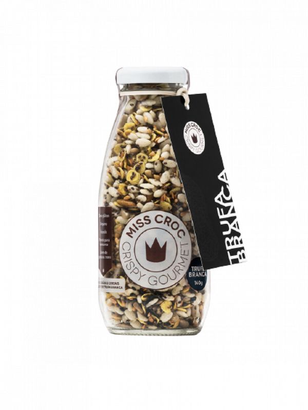 Granola Crispy Trufa Branca Sem Glúten Garrafa Miss Croc 140g