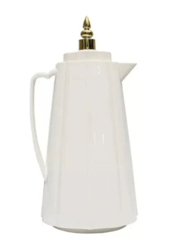 Garrafa Térmica MB Home Malala Premium Branca Dourada