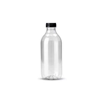 35un Garrafa PET Plástica Transparente com Tampa 900ml G3590 Galvanotek