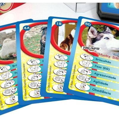 Jogo De Cartas Super Trunfo Cães De Raça 1 Grow - 1404
