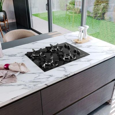 Cooktop Mueller 4 Bocas Com Queimador Ultra Chama G5 Preto Bivolt