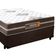 Cama Box Casal Suede + Colchão Molas Ensacadas Texas Prime Colchões 138x188x60cm Marrom