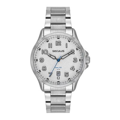 Relógio Seculus Masculino Ref: 77312g0svna3 Casual Prateado
