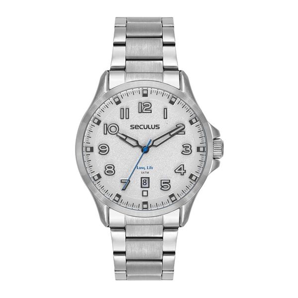 Relógio Seculus Masculino Ref: 77312g0svna3 Casual Prateado