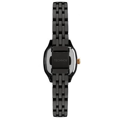 Relógio Technos Feminino Ref: 2025luo/1p Retangular Black