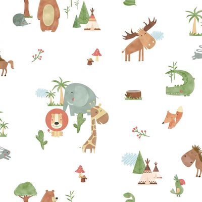 Papel de Parede Sambori Faune 130-2 - Rolo 10m x 0,53m
