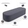 Kit 02 Puffs Decorativos Orgânicos Para Living Quarto 160cm Doha W01 Suede Cinza - Lyam Decor