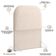 Cabeceira Cama Box 100cm Orgânica Lanna W01 Suede Bege - Lyam Decor