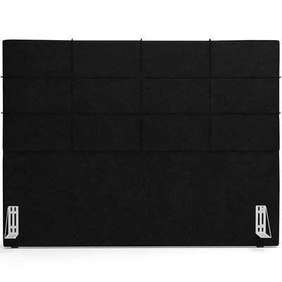 Cabeceira Cama Box Casal King 195 cm Roma W01 Couríssimo Preto - Lyam