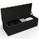 Calçadeira Recamier Baú Para Cama De Casal King Dália 195x50 cm W01 Facto Preto - Lyam