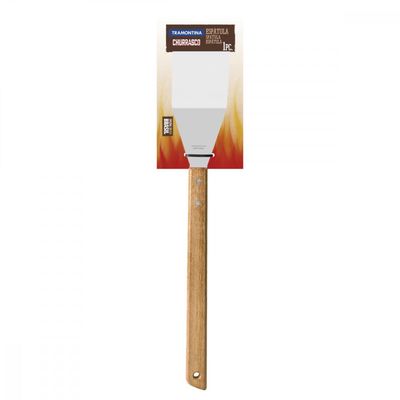 Espátula Tramontina Churrasco com Lâmina em Aço Inox e Cabo de Madeira 48 cm