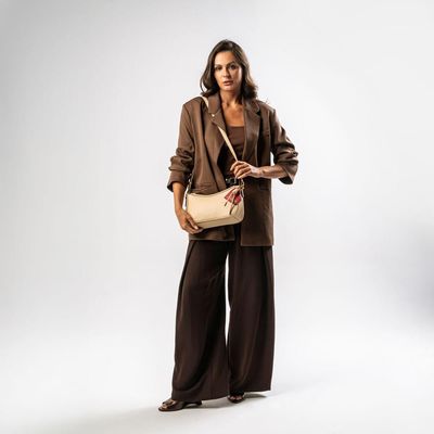 Bolsa Transversal Feminina BG Amour Bege U / Bege