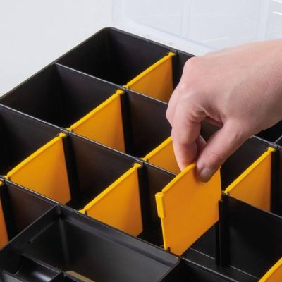 Maleta Organizadora 17" Divisórias Móveis Plástica com Alça Tramontina Master 43x33cm Multiuso