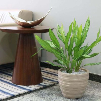 Kit 2 Vasos para Plantas Inca Tramontina 38cm em Polietileno Reciclável Granito Areia