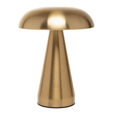 Luminária De Mesa Led 3 Tons Usb Mushroom/cogumelo Dourada Lyor
