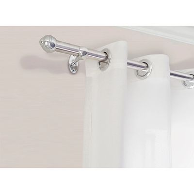 Kit Varão Bella Arte Pratiko Pro 28mmx2m com 2 Suportes em Aço Revestido Cromado