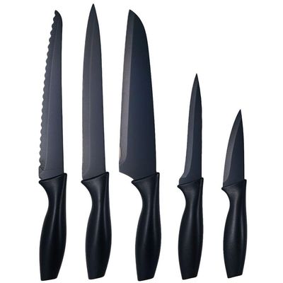 Kit Utensilios Para Cozinha Maldivas 18 Peças Em Plastico Preto Kehome