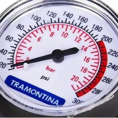 Mini Compressor de Ar Portátil Tramontina para Carros Encher Pneu 50w 12v Inflador Bola Boia