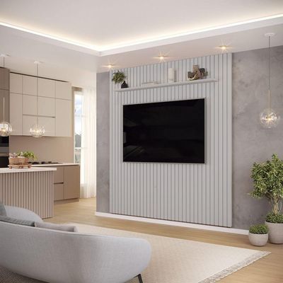 Painel Trento Ripado Para Tvs Até 75 Polegadas Bali