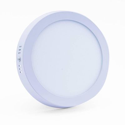 Plafon Led Sobrepor 12w Redondo 3000k Branco Quente Bivolt -unidade