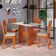 Mesa de Jantar Indekes Orquídea com 4 Cadeiras Feijo e Off White