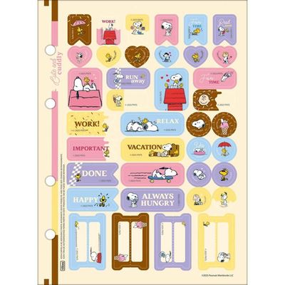 Refil Tiliflex Para Caderno Argolado Colegial Snoopy 80 Folhas Tilibra Modelo 2