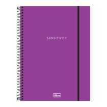 Caderno Espiral Universitário A4 Capa Plástica 1 Matéria 80 Folhas Tilibra Roxo