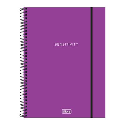 Caderno Espiral Universitário A4 Capa Plástica 1 Matéria 80 Folhas Tilibra Roxo